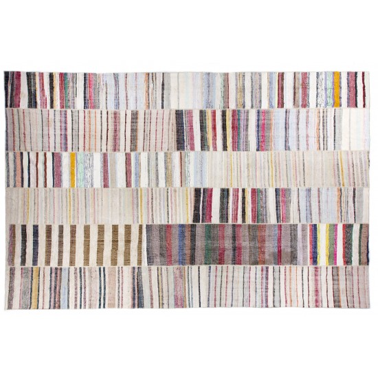 Fantastic Oversized Cotton Turkish Kilim Fantastic Oversized Cotton Turkish Kilim