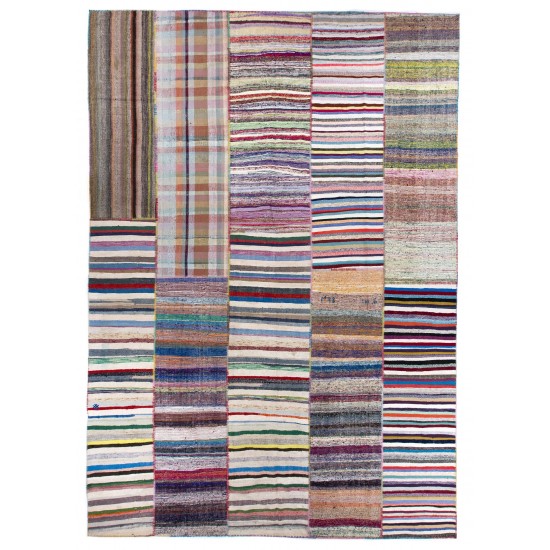 Oversize Colorful Cotton Rag Rug