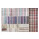 Oversize Striped Cotton Turkish Kilim Rug