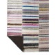 "Adjustable" Colorful Oversize Rag Rug, Vintage Flat-Weave Cotton Kilim