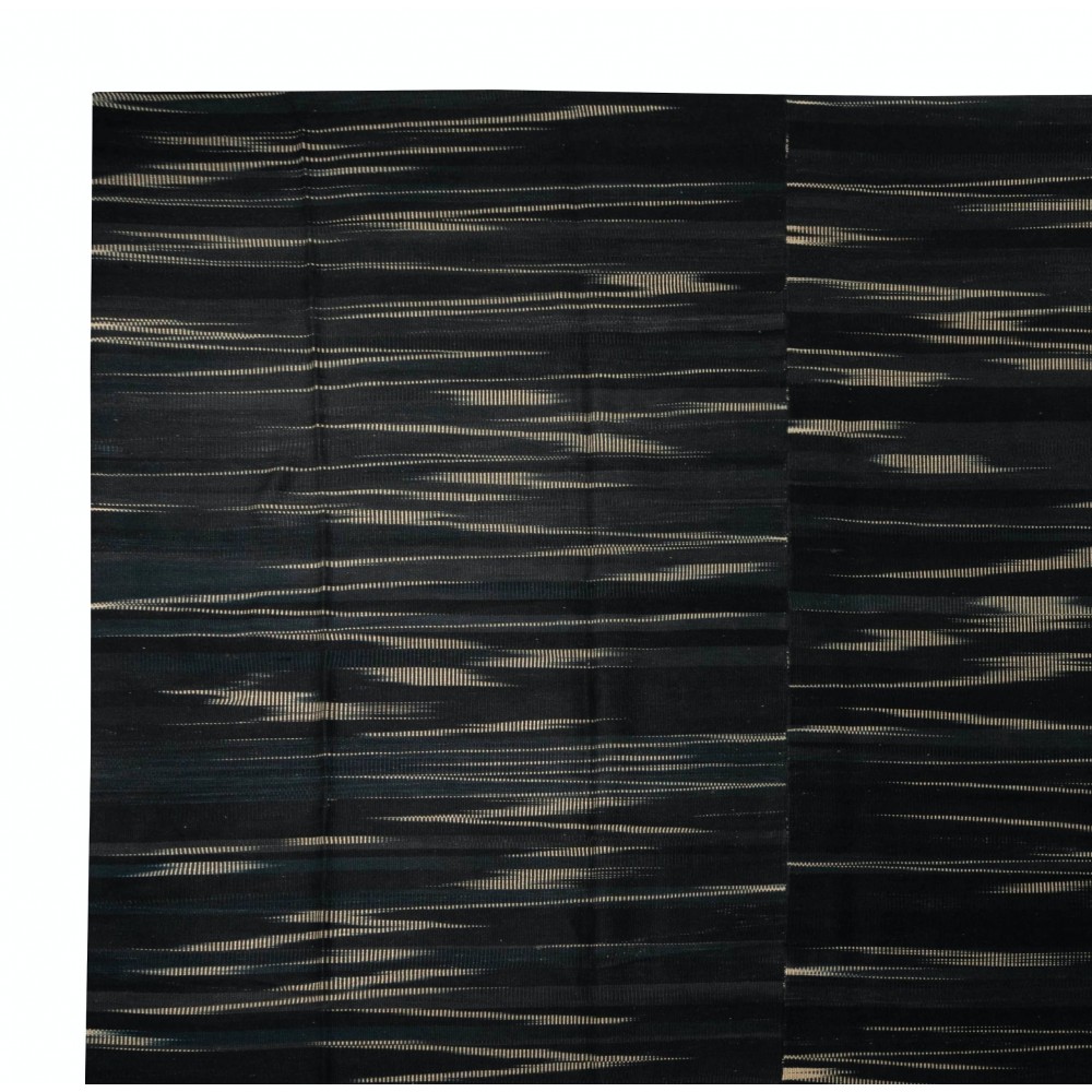 Modern Anatolian Double Sided Kilim Rug, 100% Wool, Custom Options Available