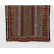 Vintage Anatolian Jajim Kilim Rug. One of a Kind Hand-woven Carpet