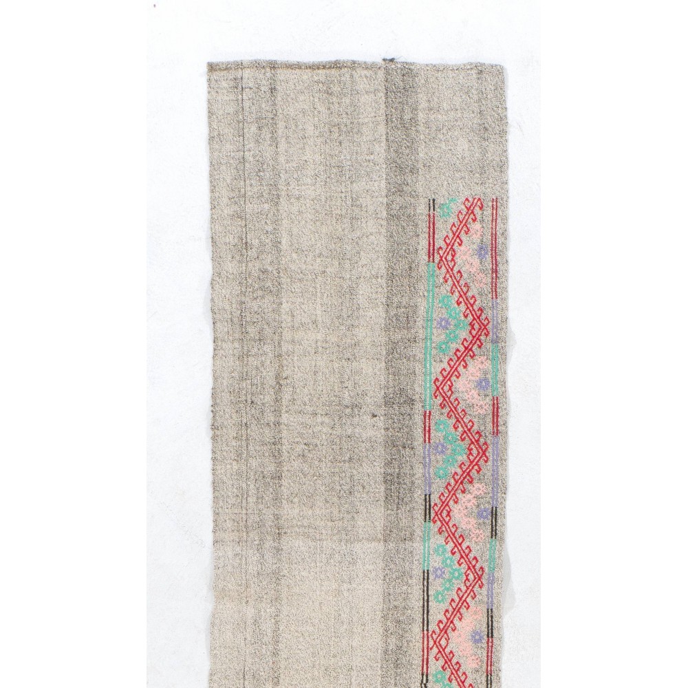Adjustable - Extra Long & Narrow Vintage Handmade Runner Kilim Rug