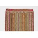 Vintage Anatolian Jijim Kilim Rug. One of a Kind Hand-woven Carpet