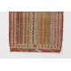 Vintage Anatolian Jijim Kilim Rug. One of a Kind Hand-woven Carpet