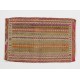 Vintage Anatolian Jijim Kilim Rug. One of a Kind Hand-woven Carpet