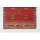 Hand-woven Vintage Anatolian Kilim, Flat-Weave Rug. Hand-woven Vintage Anatolian Kilim, Flat-Weave Rug.