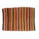 Colorful Vintage Striped Handwoven Turkish Kilim 'Flat-Weave', 100% Wool