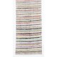 Long Striped Vintage Anatolian Kilim Runner 'Flat-weave', All Cotton