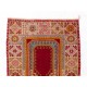 Semi Antique Handmade Turkish Kirsheir Prayer Rug