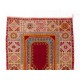 Unusual Semi Antique Turkish Kirsheir Prayer Rug