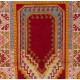 Semi Antique Handmade Turkish Kirsheir Prayer Rug