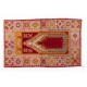 Semi Antique Handmade Turkish Kirsheir Prayer Rug
