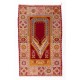 Semi Antique Handmade Turkish Kirsheir Prayer Rug