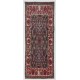 Handmade Floral West Anatolian Runner Rug on Sky Blue Ground