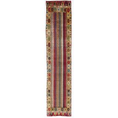 Vintage Konya Runner Rug with All Vegetal Dyes