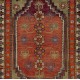 Semi Antique Turkish Dazkiri Village Rug, a Joyful Collectors Carpet