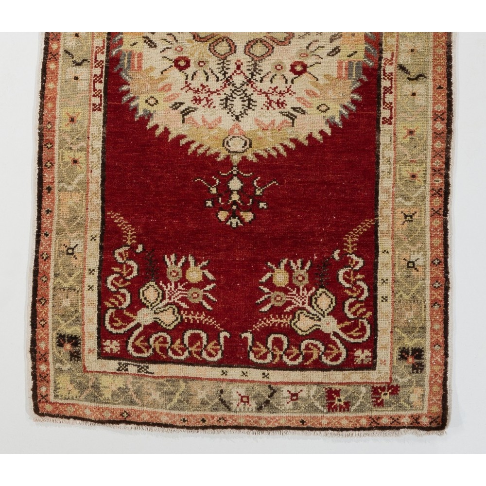 Handmade Vintage Turkish Village Rug