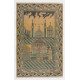 1940s Pictorial Prayer Rug from Konya, Inscribed as MEVLANA Rumi, Poet