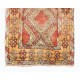 Unique Vintage Handmade "Tulu" Rug from Konya. 100% Wool Carpet