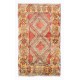 Unique Vintage Handmade "Tulu" Rug from Konya. 100% Wool Carpet