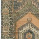 Handmade Vintage Turkish Accent Rug for Country Homes, Rustic, Tribal, Traditional Interiors. Authentic 1950s Floor Covering.