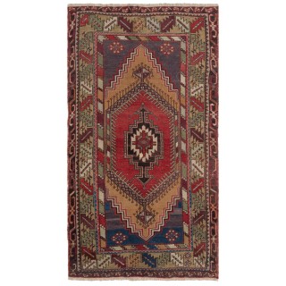 Authentic Handmade Vintage Turkish Tribal Rug