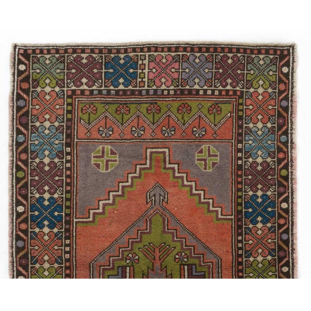 Vintage Anatolian Village Rug, Traditional Oriental Carpet, Soft Wool Pile