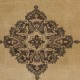 Vintage Hand-Knotted Turkish Wool Accent Rug in Beige and Brown Vintage Hand-Knotted Turkish Wool Accent Rug in Beige and Brown