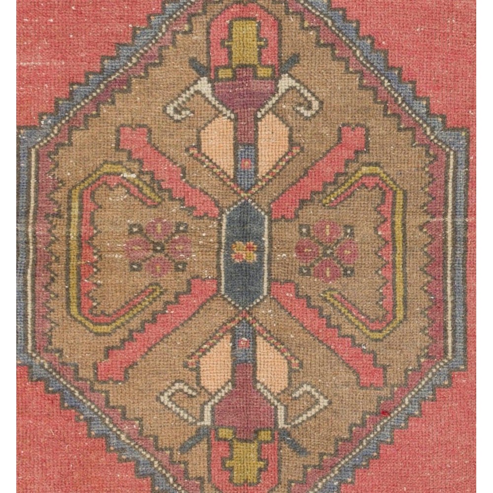 Handmade Vintage Turkish Village Rug