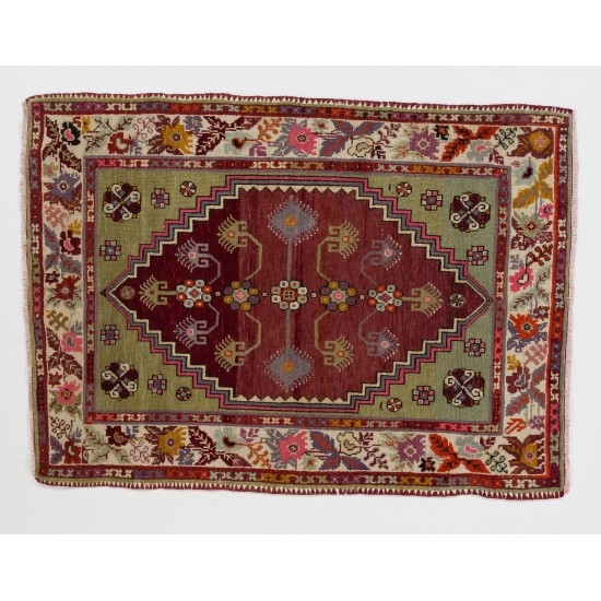 Fantastic Vintage Turkish Dazkiri Village Rug, One of a Kind