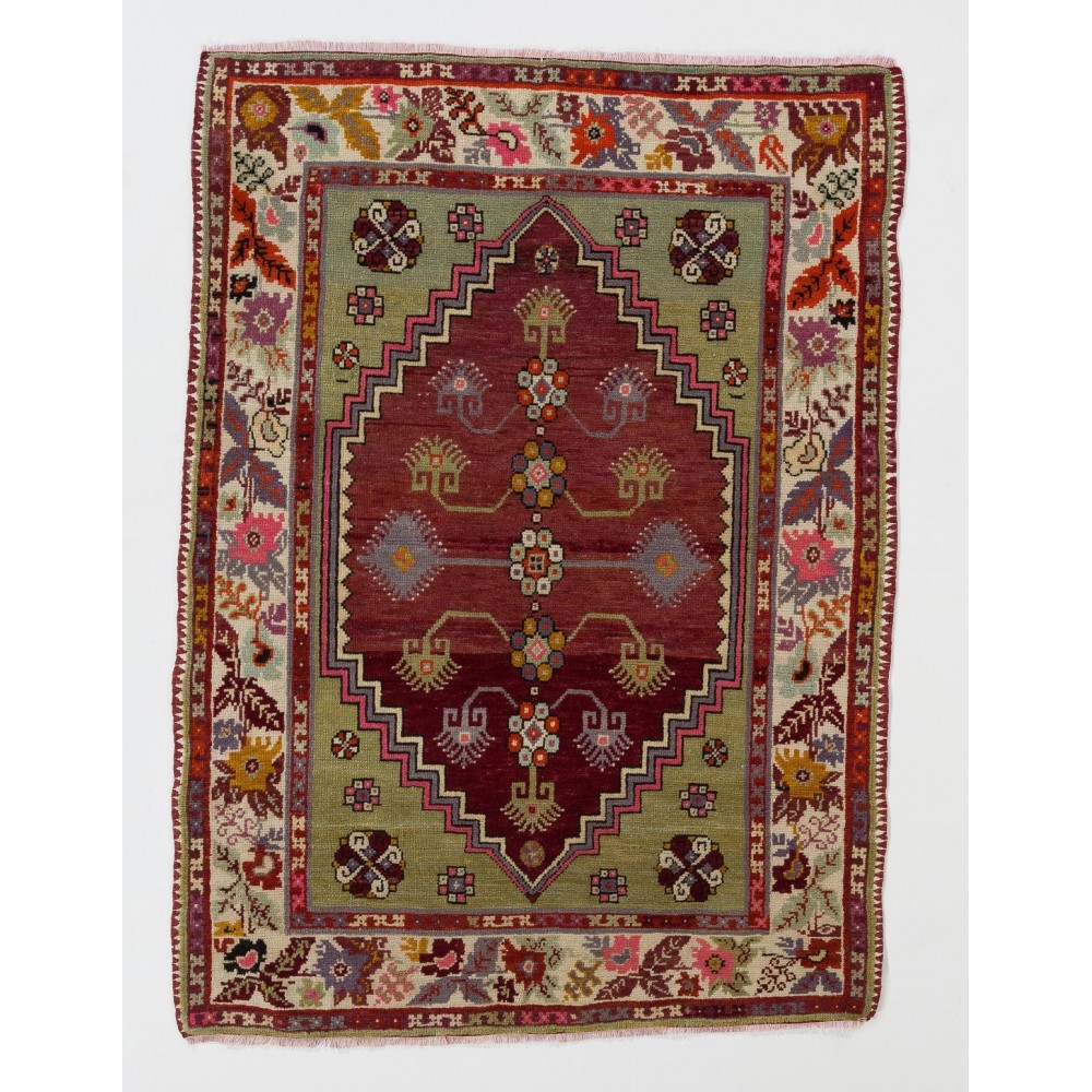 Fantastic Vintage Turkish Dazkiri Village Rug, One of a Kind