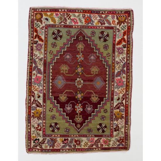Fantastic Vintage Turkish Dazkiri Village Rug, One of a Kind Fantastic Vintage Turkish Dazkiri Village Rug, One of a Kind