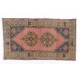 One-Of-a-Kind Midcentury Rug. Vintage Hand-Knotted Oriental Carpet. Wool Floor Covering