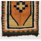 Antique Gabbeh Rug with Geometric Medallion Design. Made of Wool.