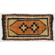 Antique Gabbeh Rug with Geometric Medallion Design. Made of Wool.