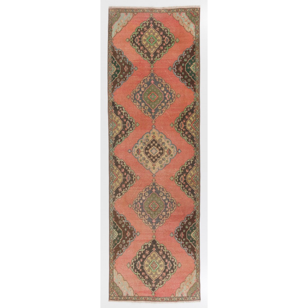 Unique Handmade Hallway Runner. Kitchen Rug. Vintage Corridor Rug. Stair Rug. 100% Wool