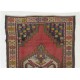 Vintage Traditional Anatolian Accent Rug with Pleasing Colors, circa 1950, Hand-Knotted Village Wool Carpet