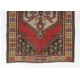 One-of-a-Kind Vintage Traditional Central Anatolian Accent Rug with Pleasing Colors, circa 1950, Hand-Knotted Village Wool Carpet