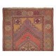Vintage Turkish Village Rug, Unique Hand Knotted Wool Carpet