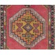 Authentic Handmade Vintage Turkish Village Rug, Soft Wool Pile