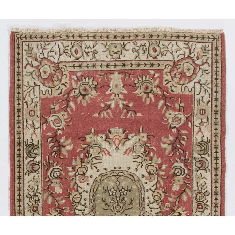 Vintage Anatolian Village Rug. Traditional Handmade Oriental Rug