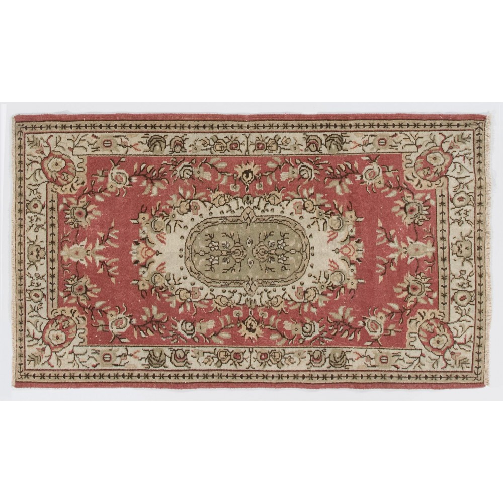 Vintage Anatolian Village Rug. Traditional Handmade Oriental Rug
