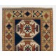 Vintage Caucasian Kazak Rug, Wool Hand Knotted Carpet, Floor Covering