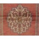 Handmade Vintage Turkish Accent Rug for Country Homes, Rustic, Tribal, Traditional Interiors. Authentic 1950s Floor Covering.