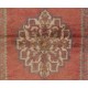 Handmade Vintage Turkish Accent Rug for Country Homes, Rustic, Tribal, Traditional Interiors. Authentic 1950s Floor Covering.