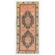 Hand-Knotted Vintage Rug. Traditional Wool Carpet from Turkey. Authentic 1960s Floor Covering