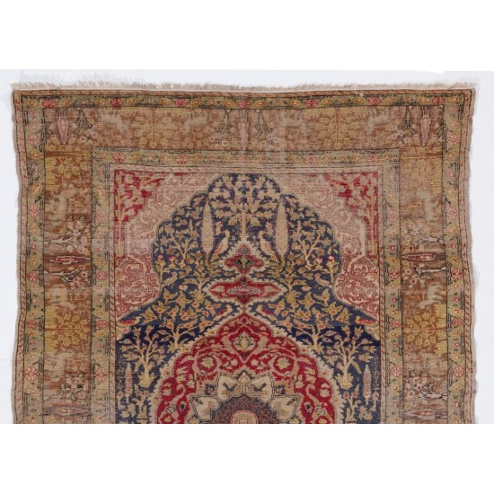 Antique Turkish Kayseri Rug Antique Turkish Kayseri Rug