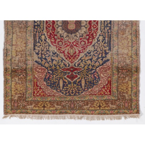 Antique Turkish Kayseri Rug Antique Turkish Kayseri Rug