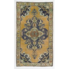 Vintage Handmade Turkish Oushak Rug, Traditional Floor Covering